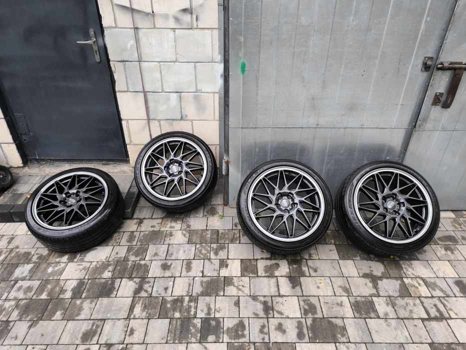 Prawie nowe felgi z rantem DOTZ 5x100 r18 razem z oponami Falken