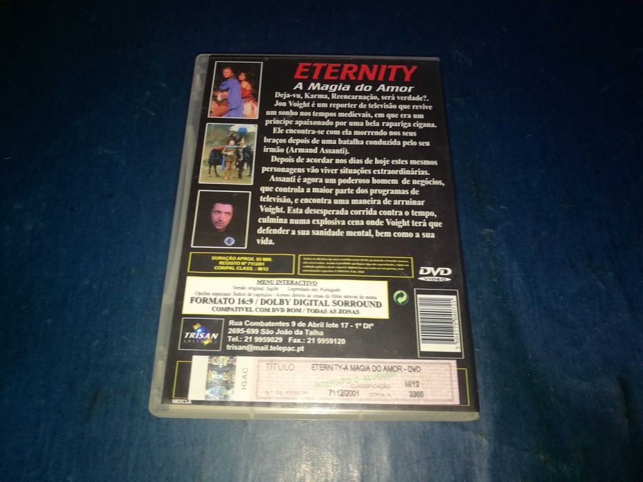 ETERNITY - A MAGIA DO AMOR 	DVD (legendagem em Português)