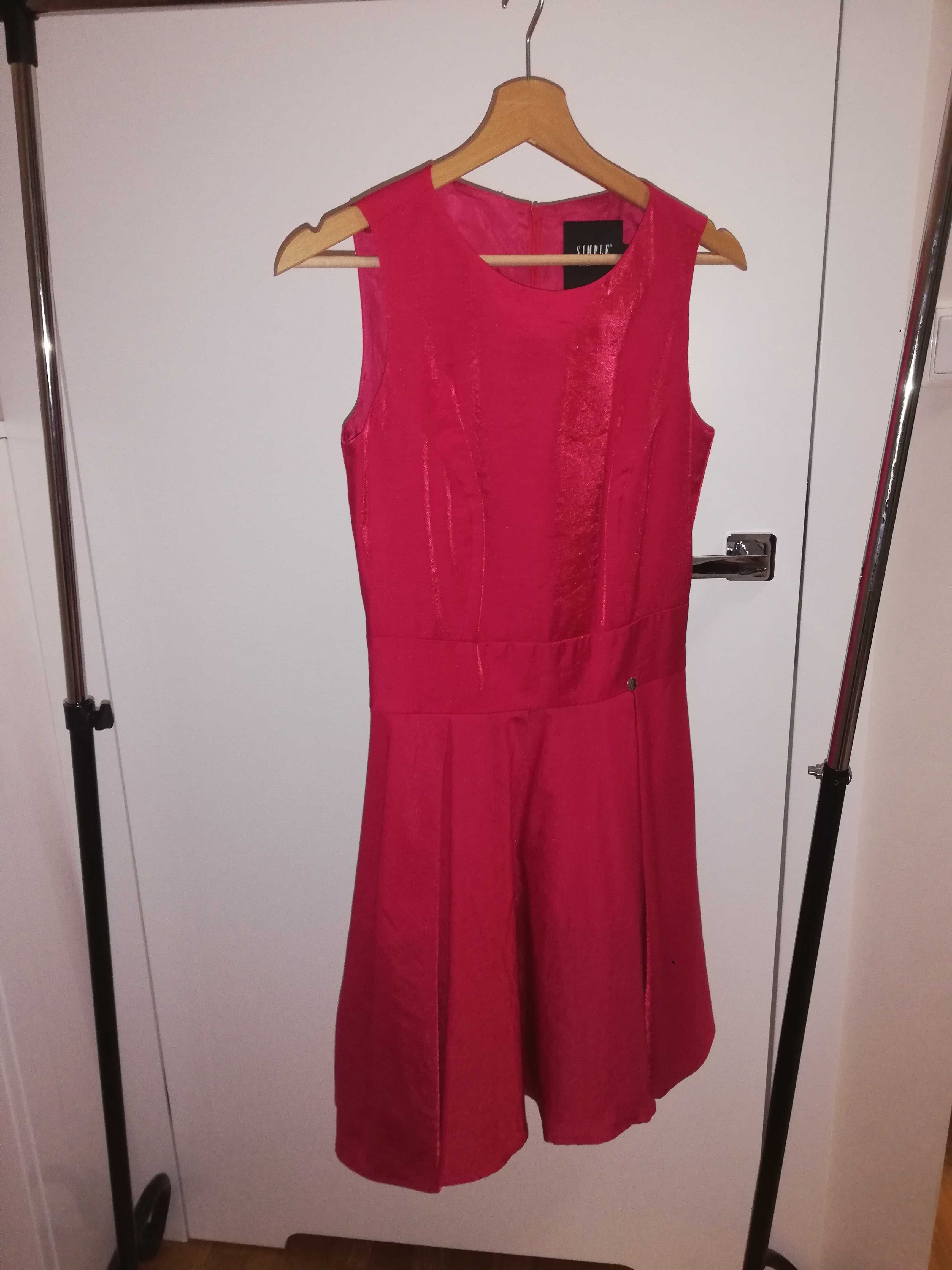 Sukienka różowa Simple, rozmiar 34