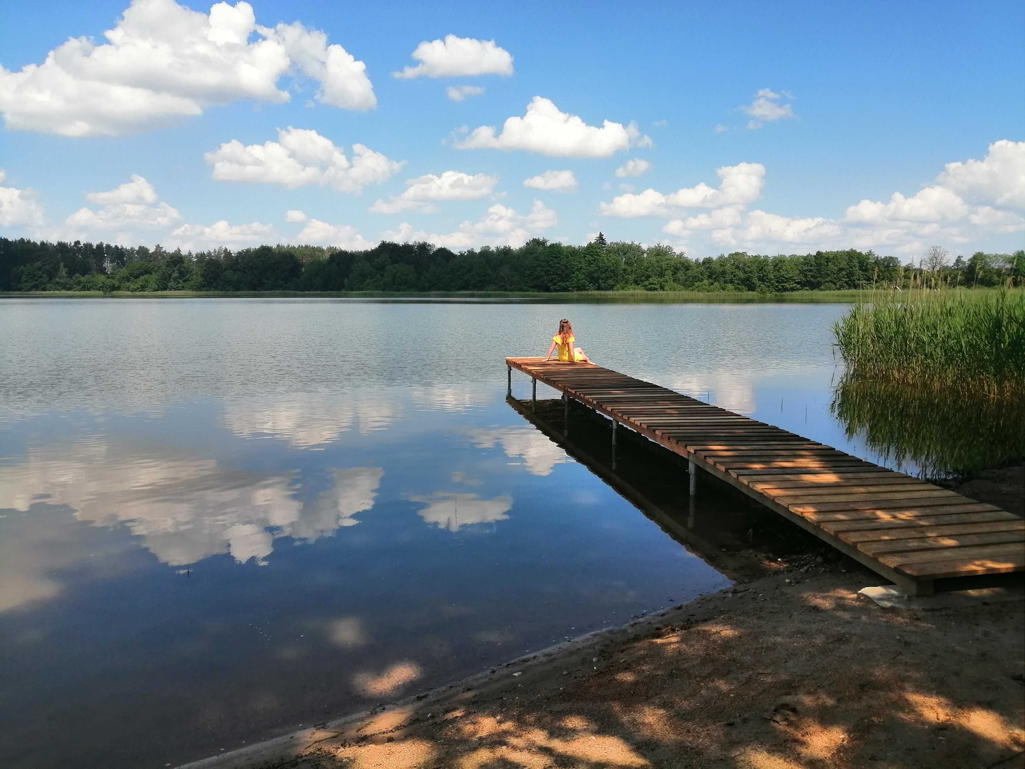 Dom, domek całoroczny nad jeziorem, Kaszuby.