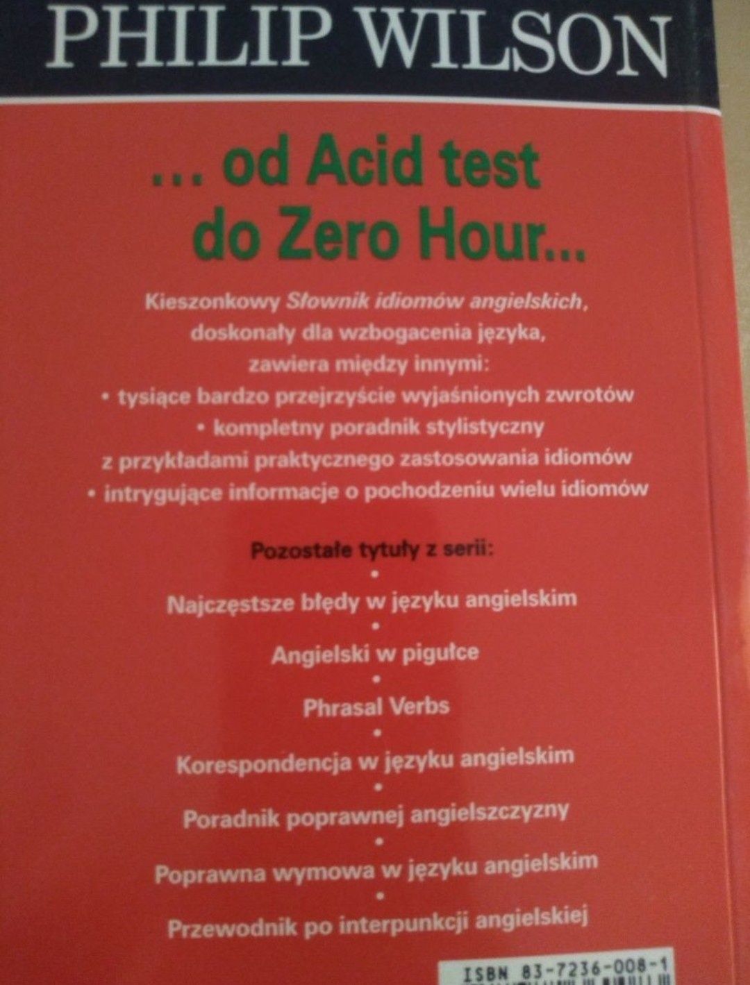 Słownik idiomów angielskich