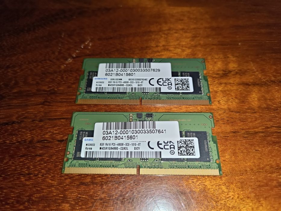 Оперативная память Samsung 16(8×2)GB SO-DIMM DDR5 4800 MHz RAM KIT