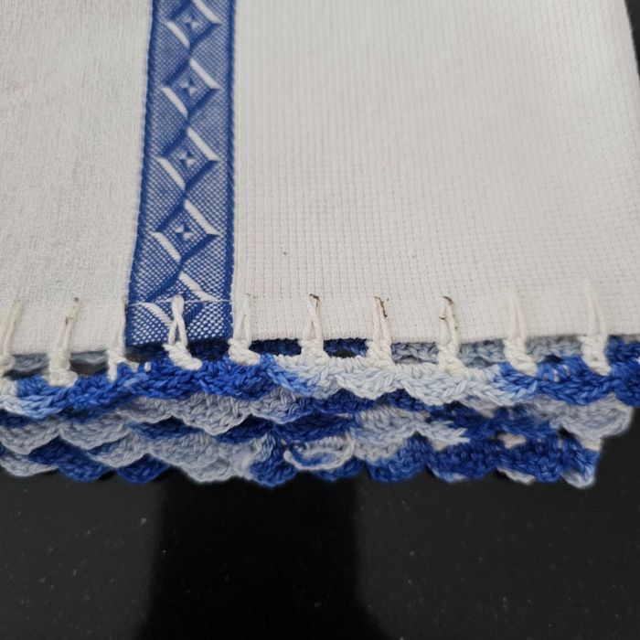 Pano de Loiça c/ Bordado e Croché
