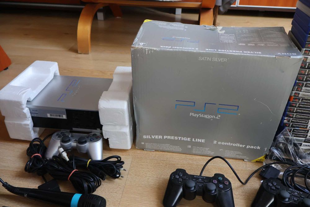 Konsole Gry Sony Playstation 2 Ps2 Fat , Silver Box Slim od 200zł BUZZ
