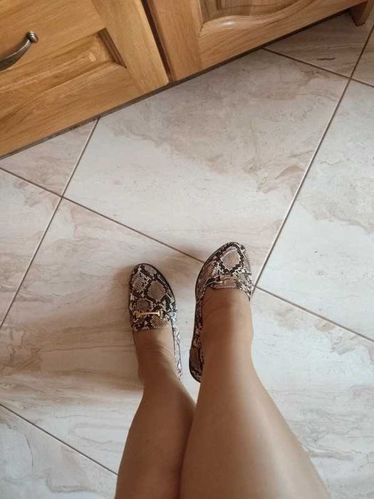 Mokasyny wężowe Vices 39 eleganckie