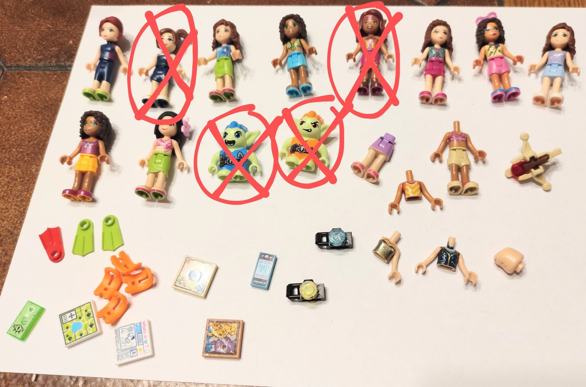 Figurki LEGO friends różne elementy