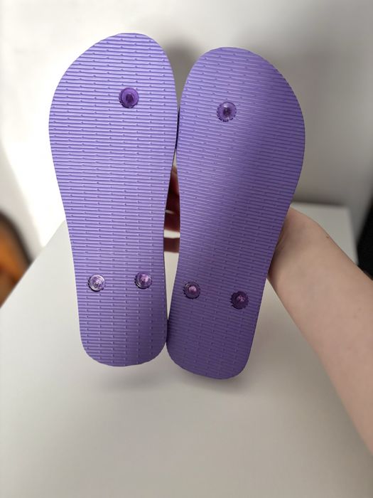 Nowe fioletowe klapki japonki rozm. 37