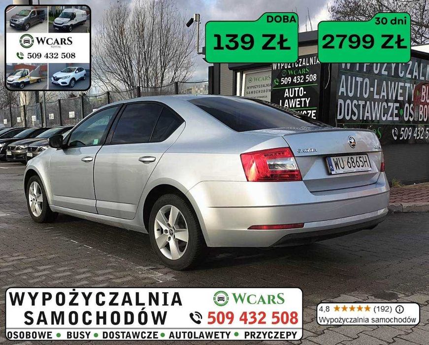 Wynajem samochodu osobowych wypożyczalnia samochodów  dostawczych van