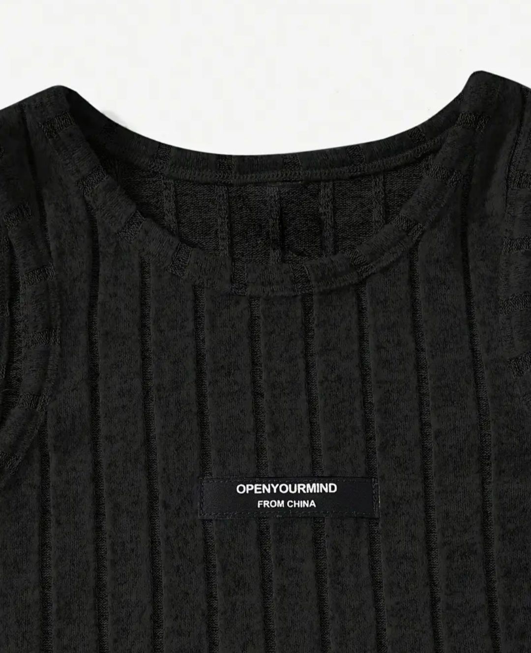 Czarny letni komplet krótkie spodenki bluzka top S/M