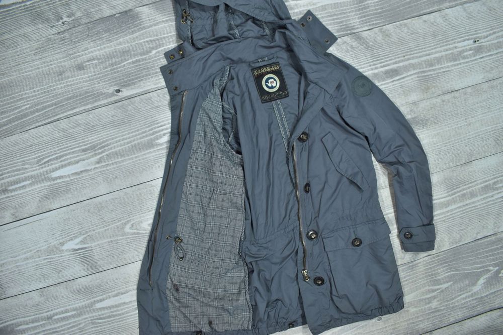 Napapijri Szara Lekka Kurtka Damska Parka S