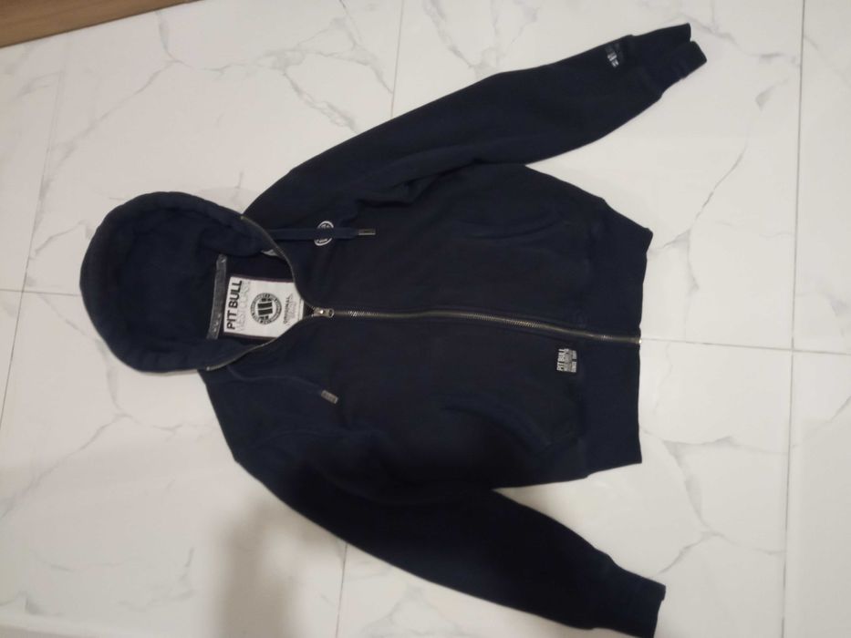 Bluza zapinana z kapturem Pitbull