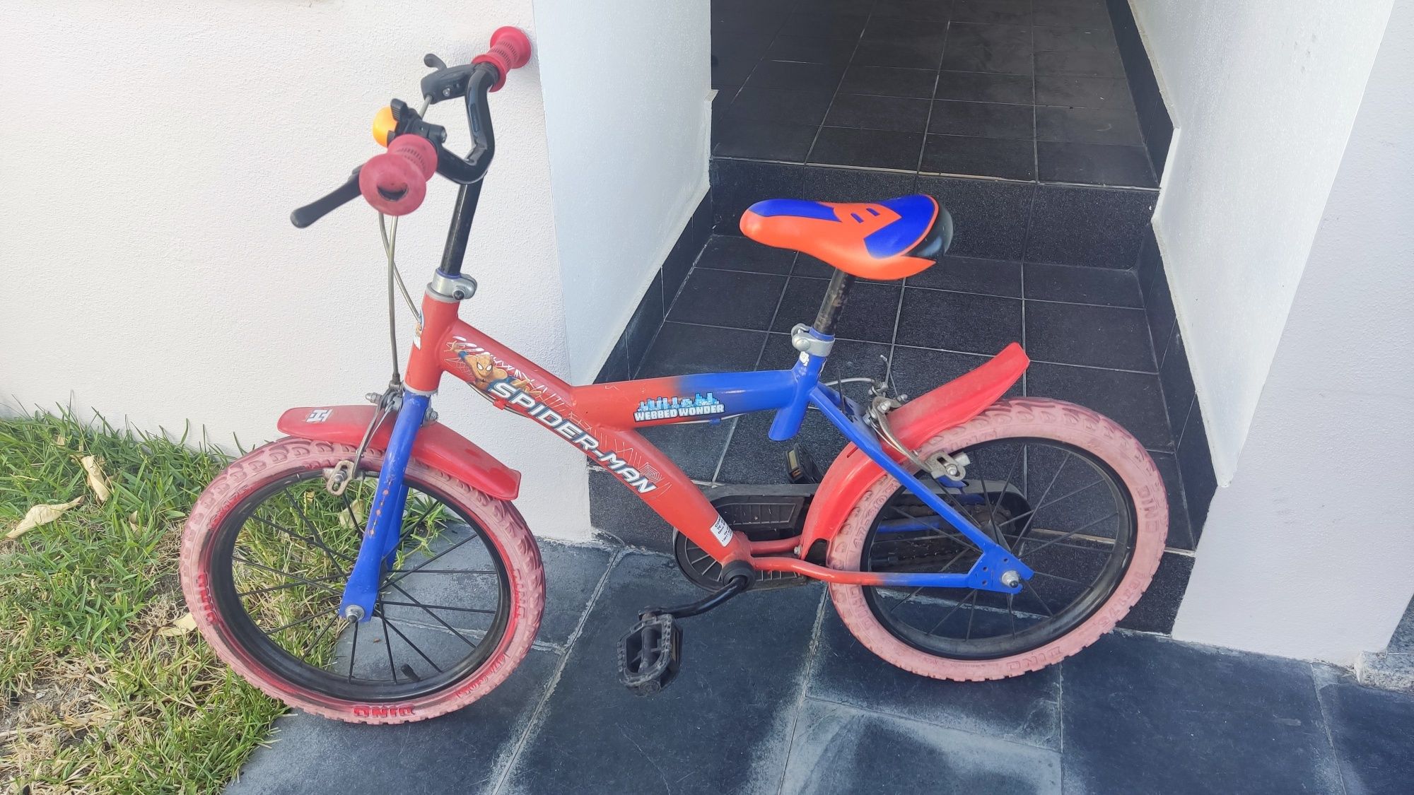 Bicicleta Spiderman criança