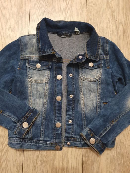 Kurtka jeansowa dla dziewczynki r. 110-116