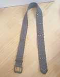 Edc by Esprit pasek vintage brązowy materiałowy z ozdobami