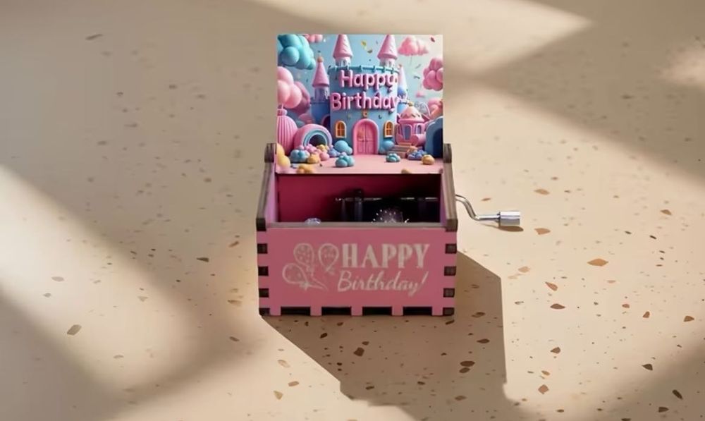 Drewniana pozytywka „Happy Birthday” – idealny prezent