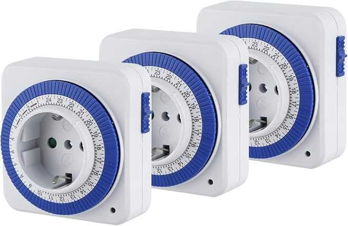 Mechaniczny timer gniazdowy 24-godzinny analogowy timer