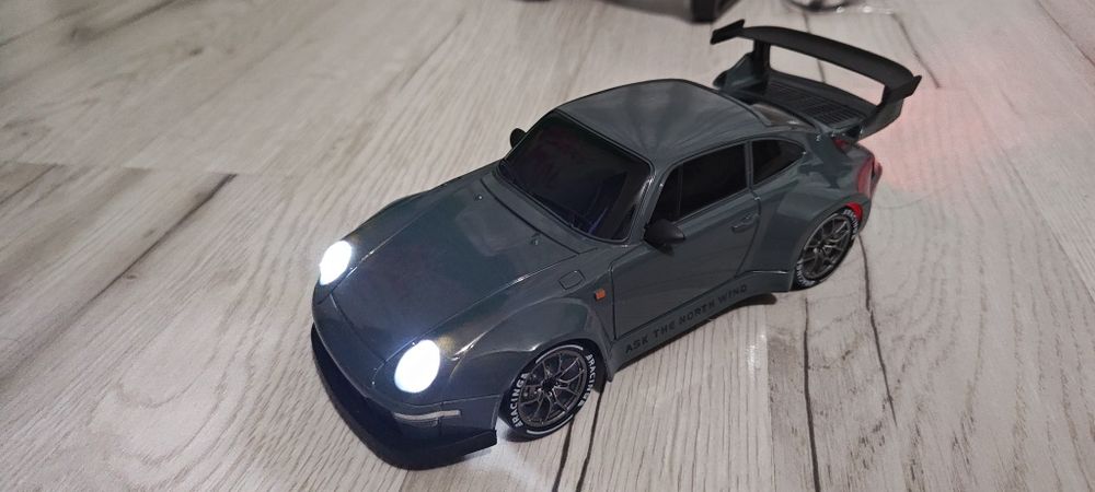 Samochód zdalnie sterowany Porsche 911 RWB Pandem Gray do Driftu 1:24