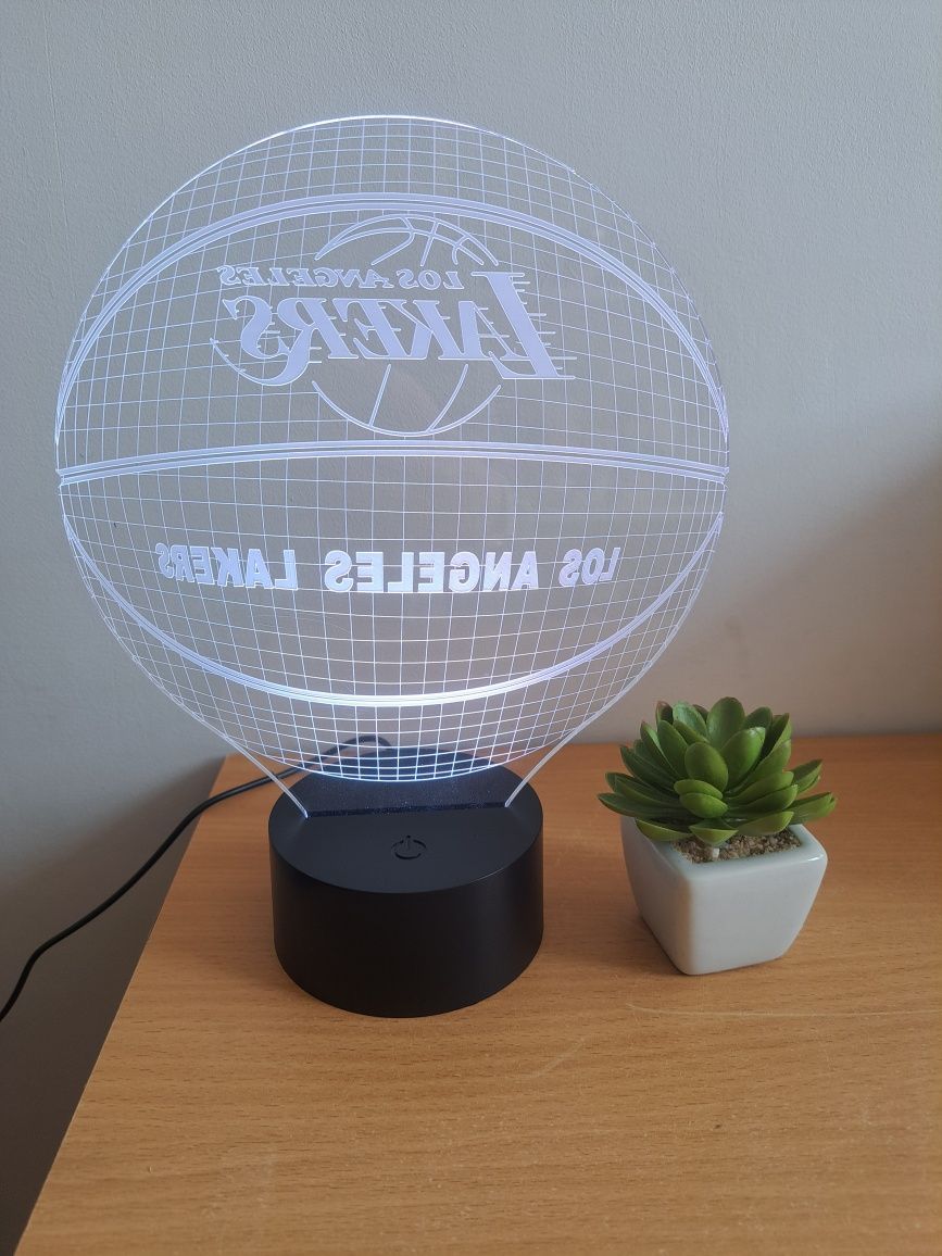 Lampa 3d piłka  nocnik