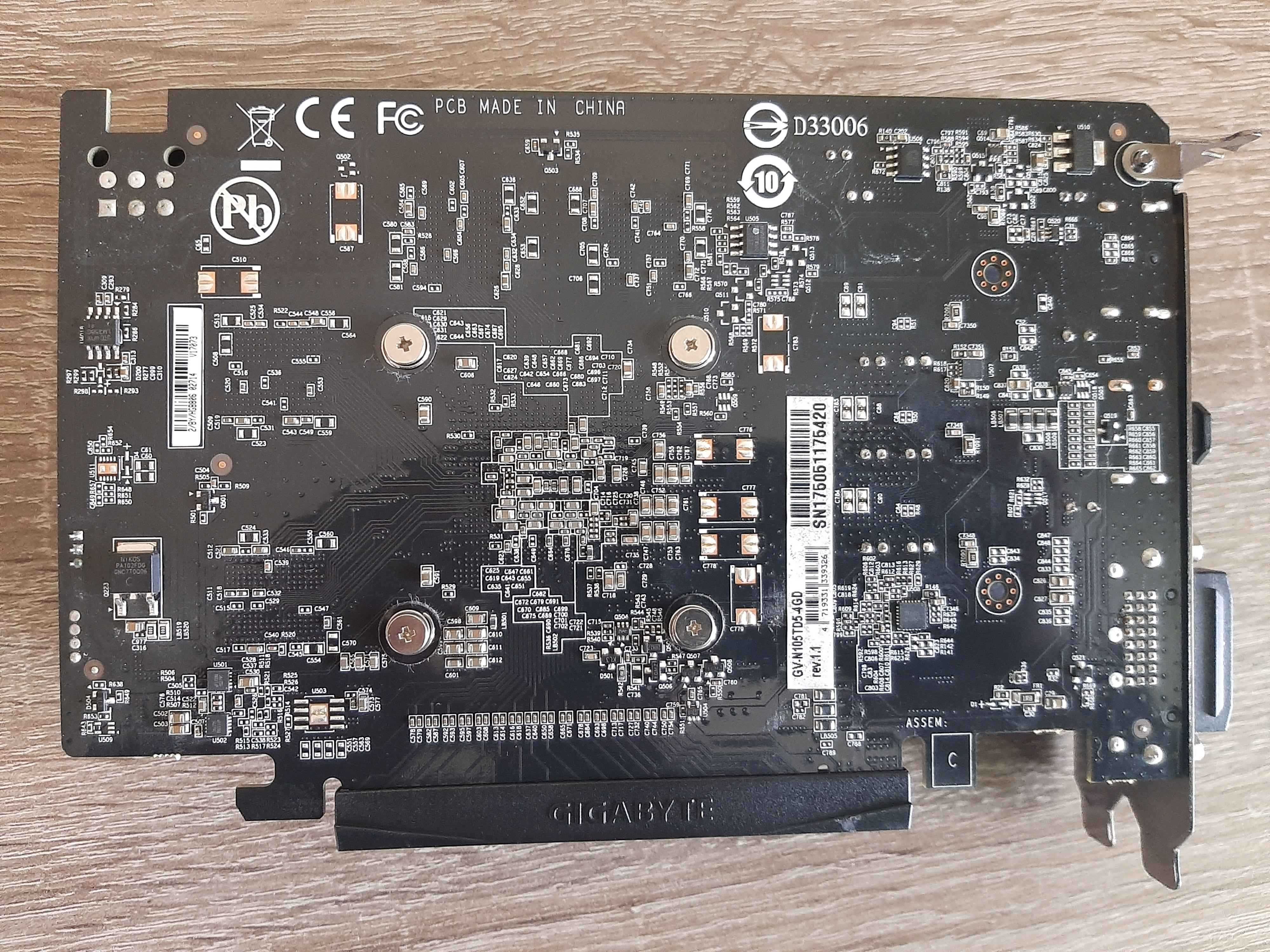 GIGABYTE GeForce GTX 1050 Ti 4Gb