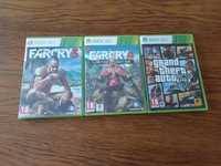 Gry na xbox 360 GTA 5, FarCry 3,4