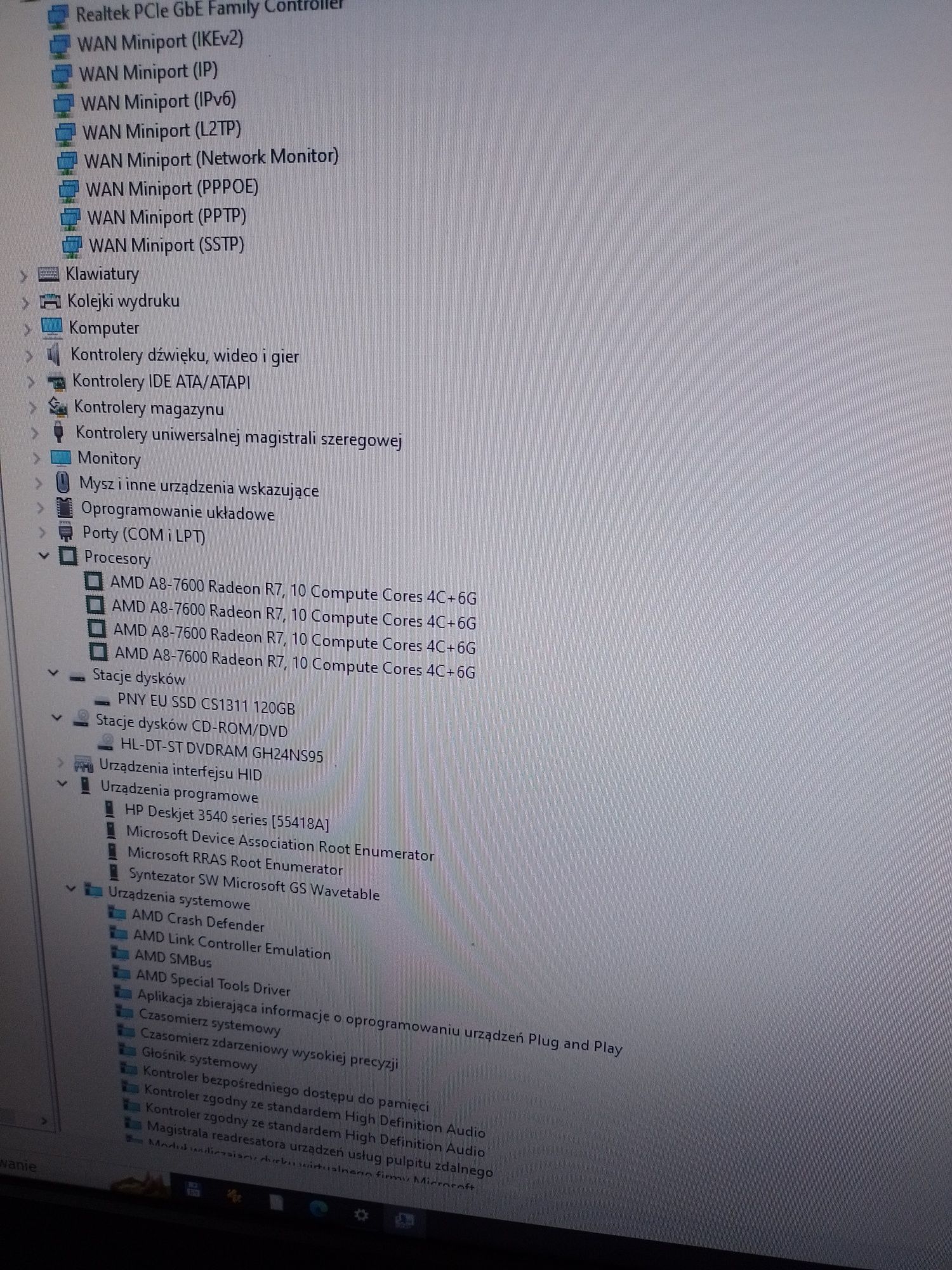 2 zestawy komputer  procesor 4 rdzenie 3.1 GHz windows 10