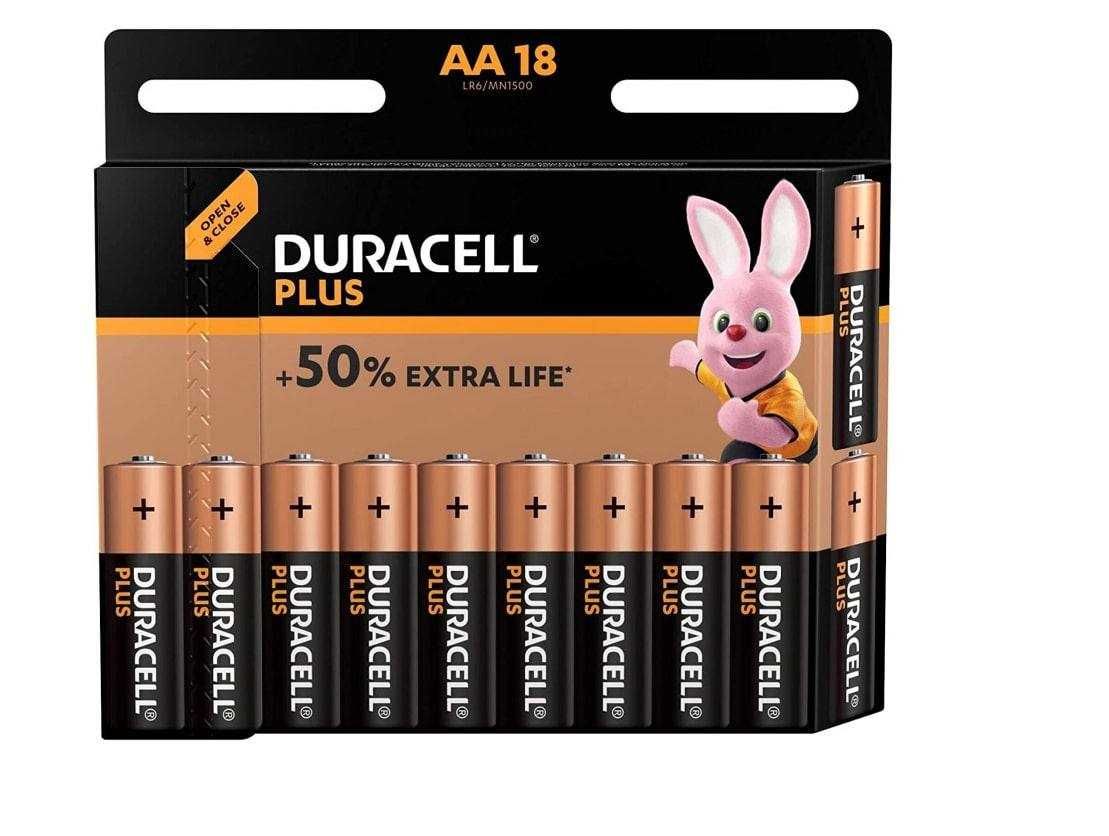 Батарейка DURACELL PLUS AA LR6/MN1500 1.5V Alkaline +50% Extra Life