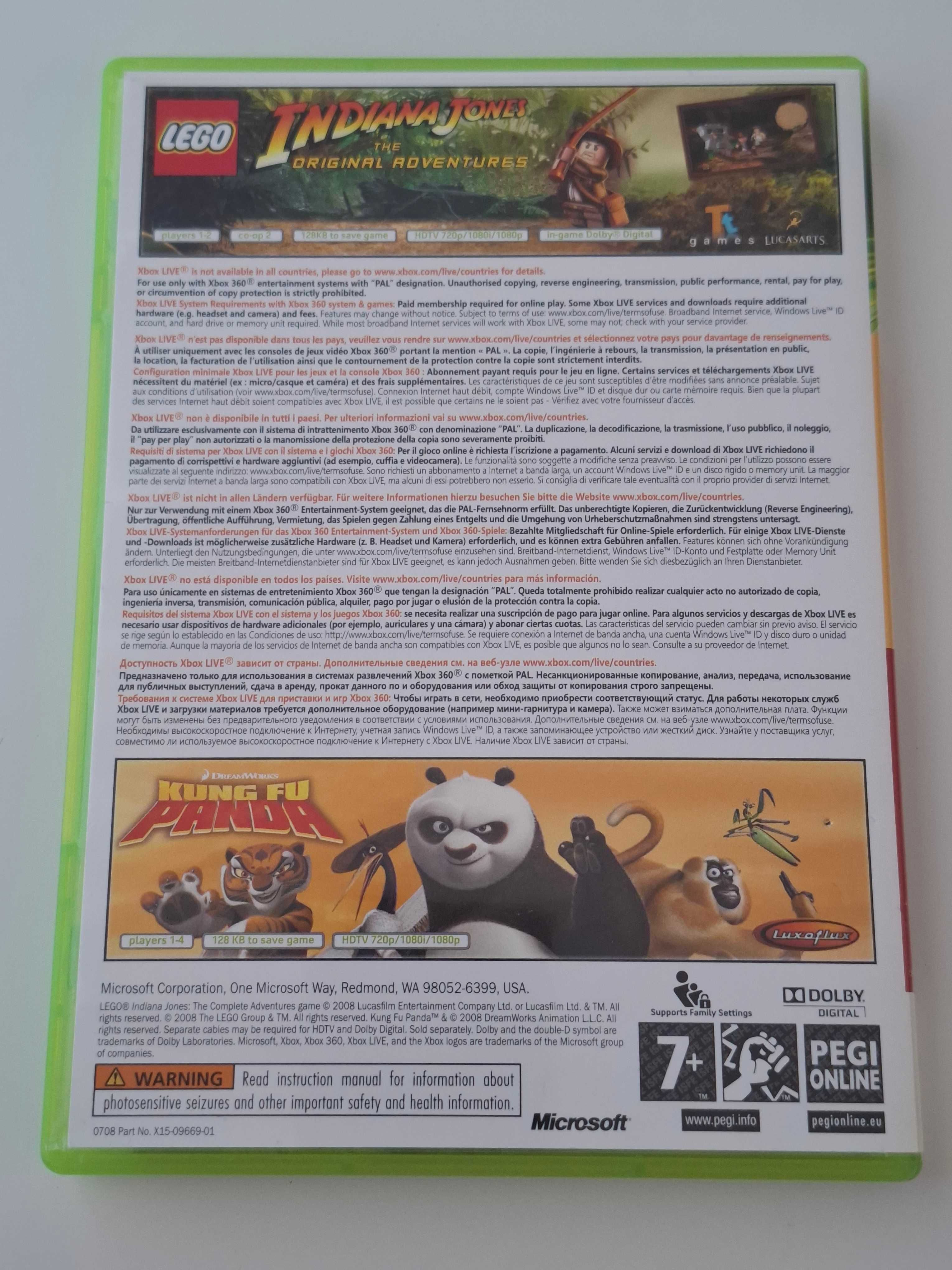 Gra Xbox 360 Lego Indiana Jones i Kung Fu Panda