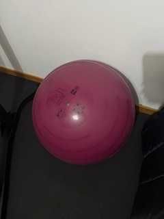 Bola de Ginástica e Pilates Tamanho 2 Resistente 65 cm Rosa  + bomba