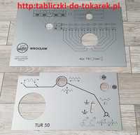 Tokarka TUR-50 Tabliczka Tabliczki Tabele Gwintów