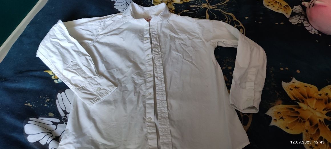 Koszula biała wizytowa galowa z długim rękawem 146