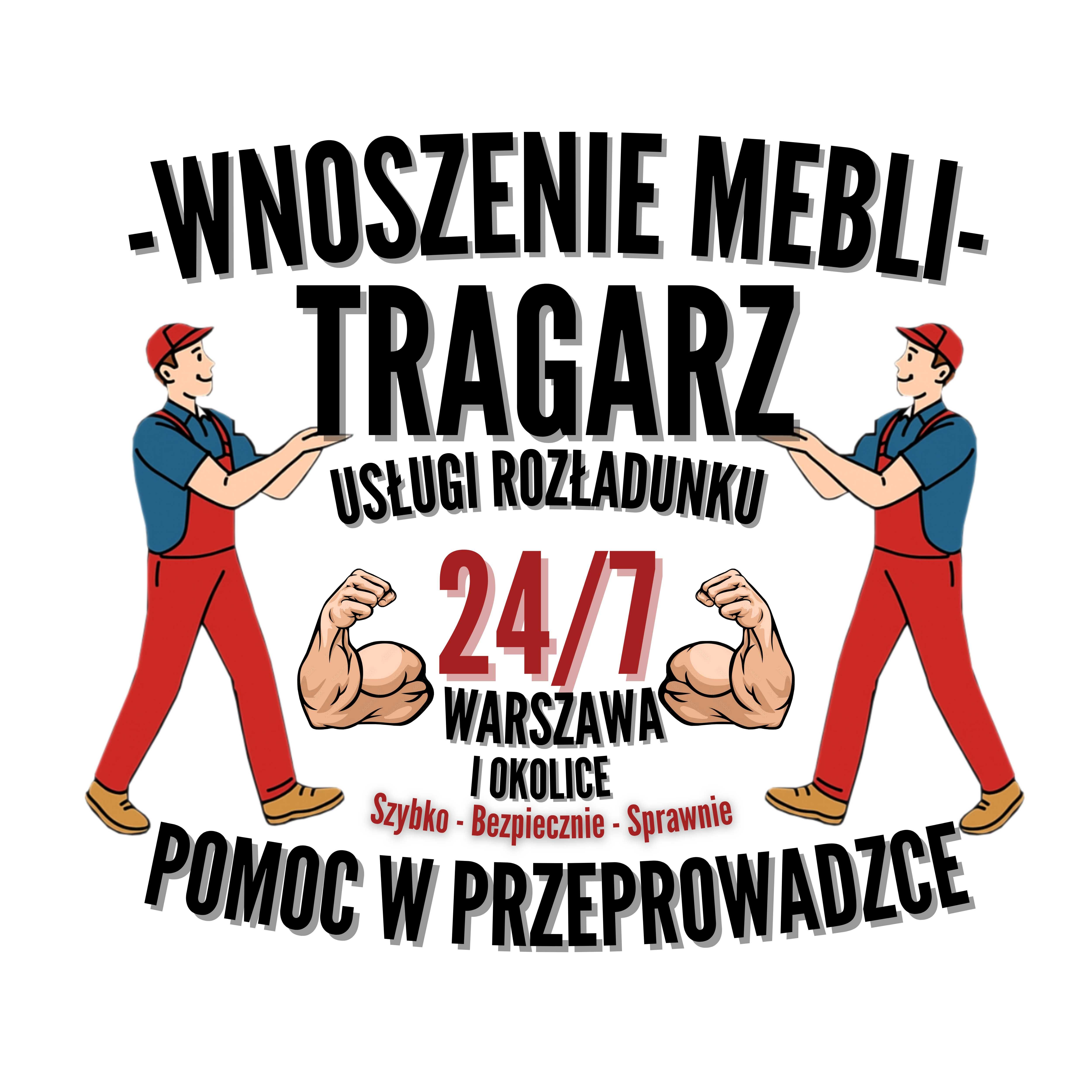 Tragarz, Pomoc w Przeprowadzce, Wnoszenie Mebli, artykułów budowlanych