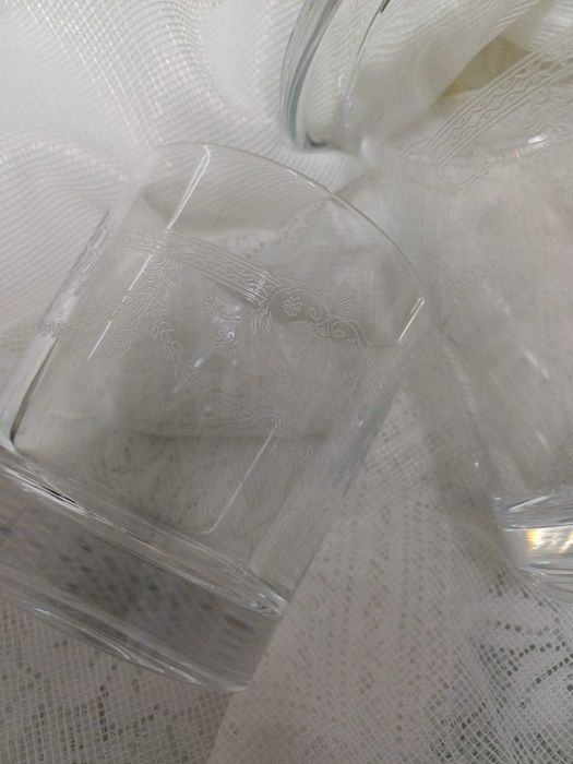 Balde de gelo e 6 copos cristal dárques