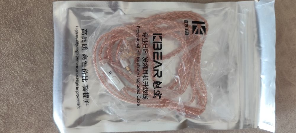 Кабель с гарнитурой KBEAR 3,5