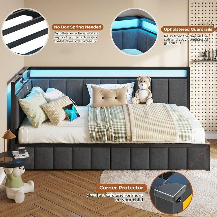 Nowe łóżko narożne / rama / stelaż / LED / narożnik DICTAC !N234!