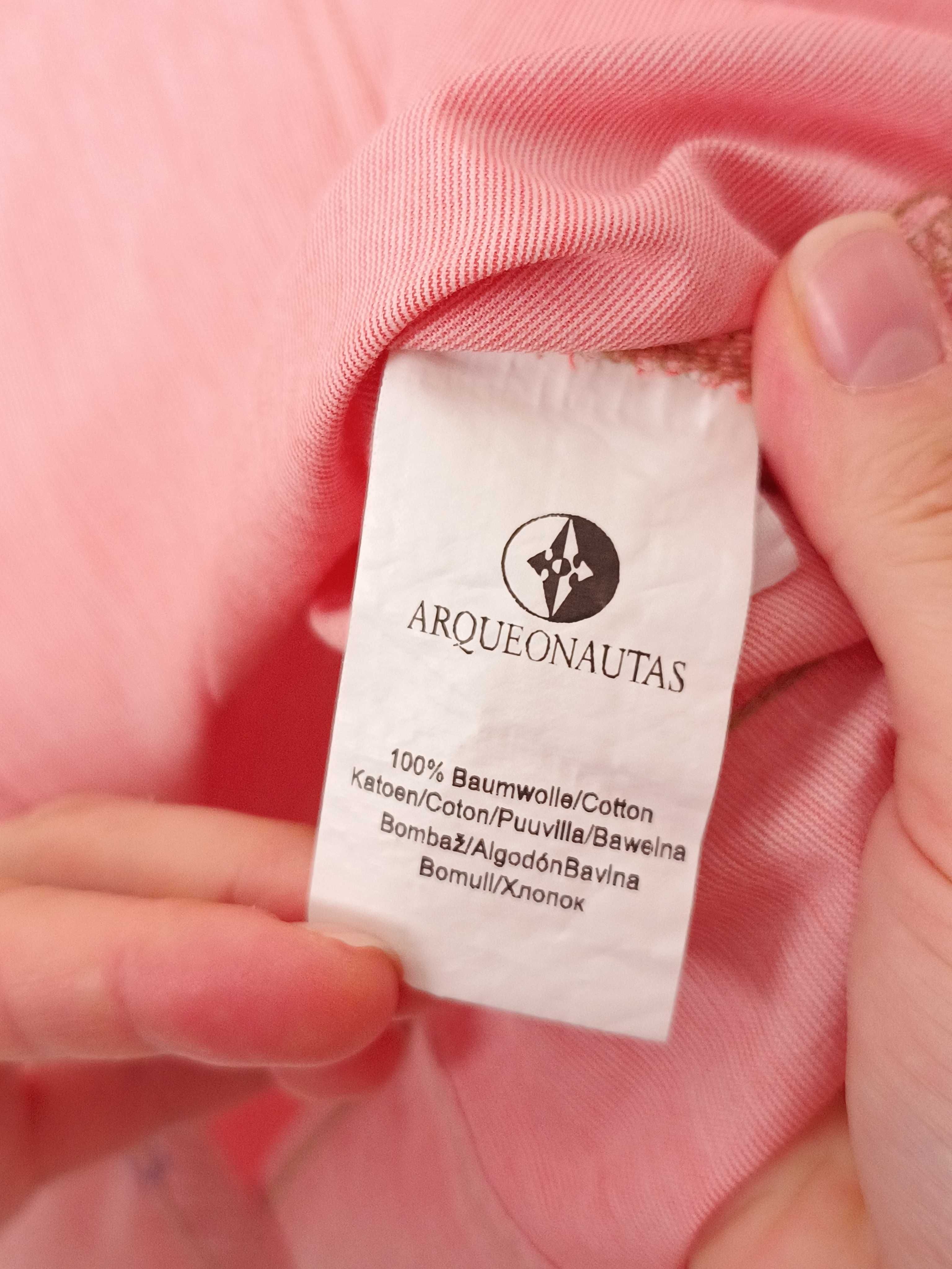 Różowa koszula paski prążki damska  Arqueonautas 40 L