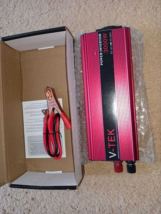 Перетворювач напруги інвертор з V-TEK 3000W 12-220V