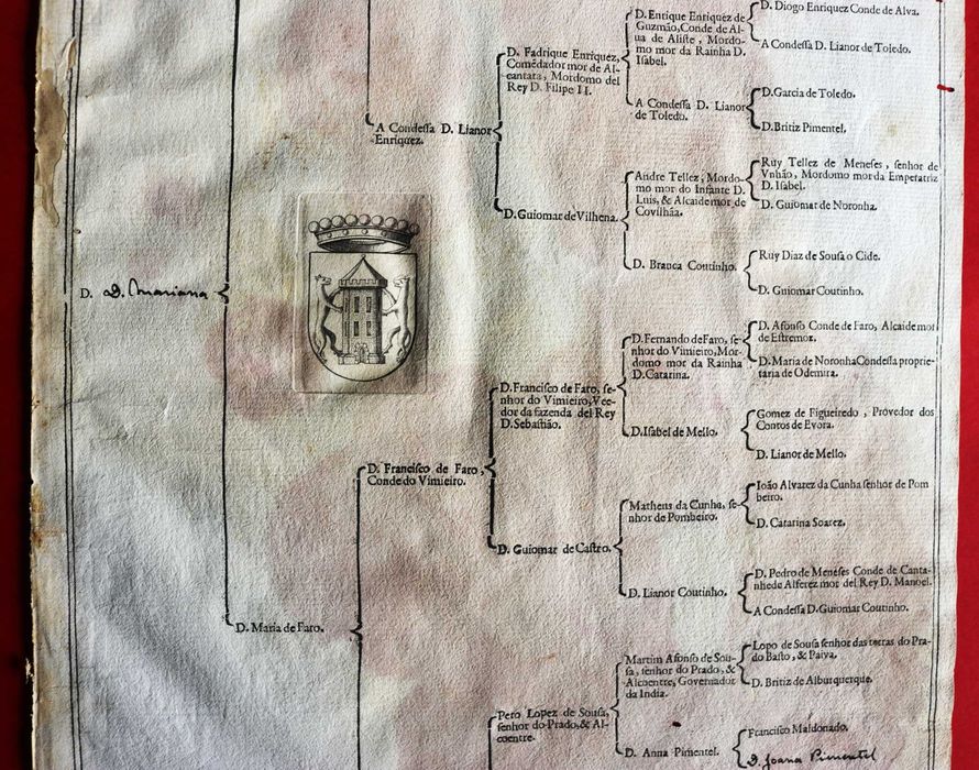 Camaras, Condes de Vila Franca (Ribeira Grande) árvore costados 1623