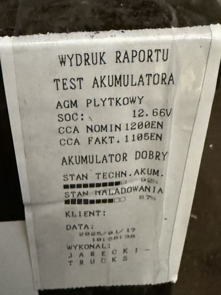 Akumulatory 210Ah AGM Volvo FH4 FH5
