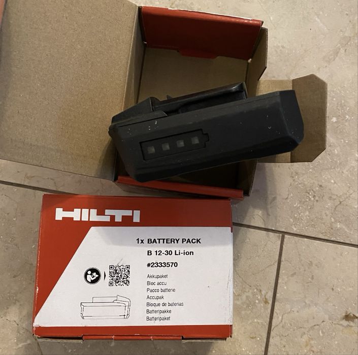 NOWA bateria / akumulator HILTI B12-30 (2,6Ah) - stan fabryczny