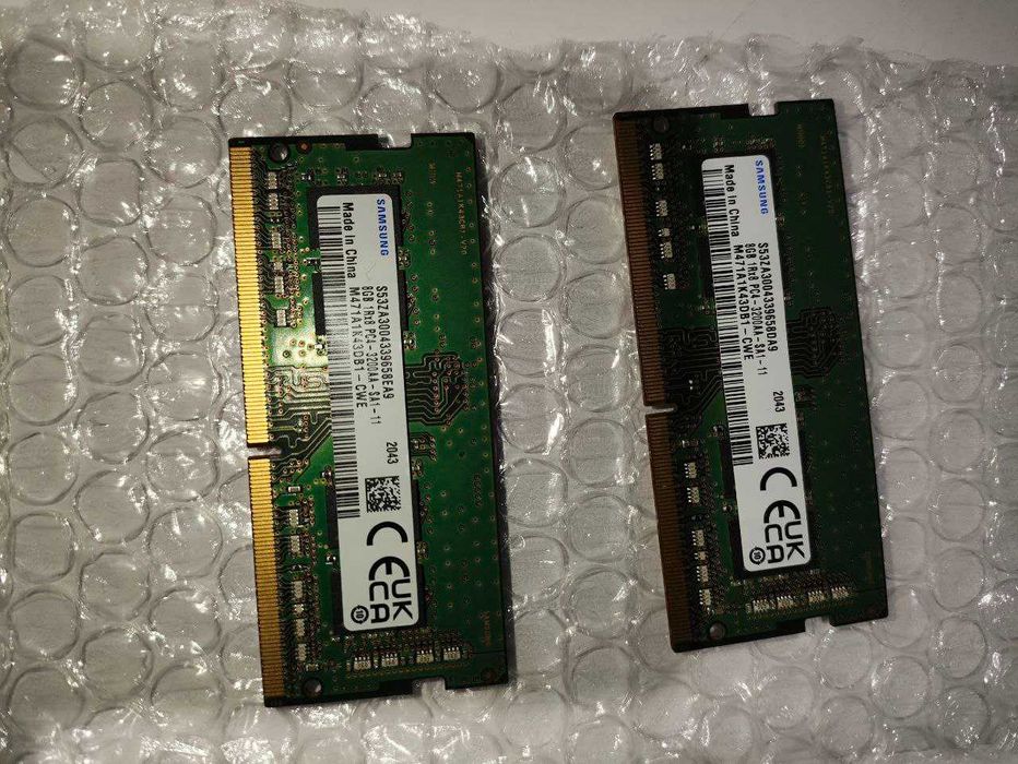 Samsung 16 GB SO-DIMM DDR4 3200 MHz (M471A1K43DB1-CWE) X2 по 8 GB