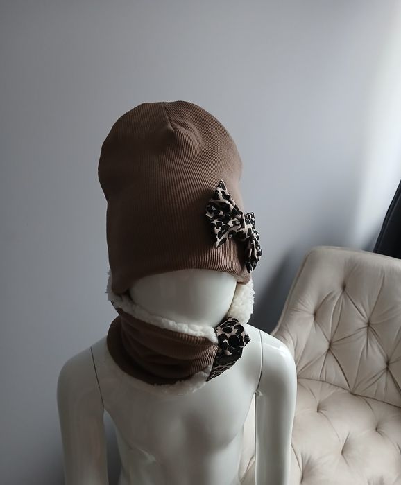 Czapka z kominem handmade