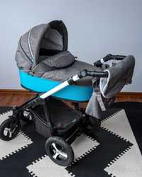 Wózek Baby Design Husky 2 w 1, akcesoria, stan b. dobry, pakiet zimowy