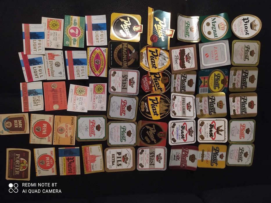 Browar Piastowski Wroclaw zestaw 50 szt etykiet na piwo