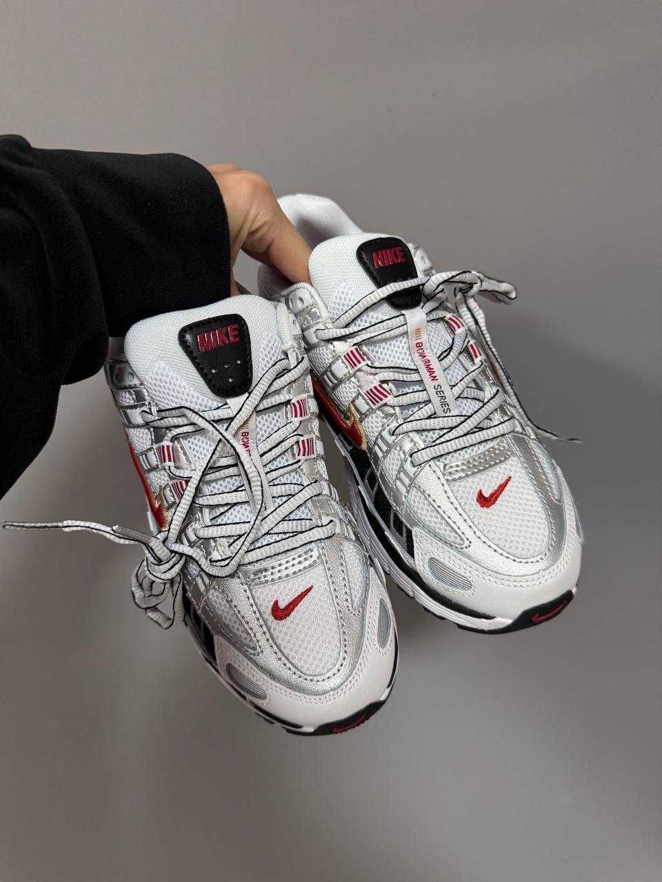 Кросівки Nike P-6000 White/Red premium