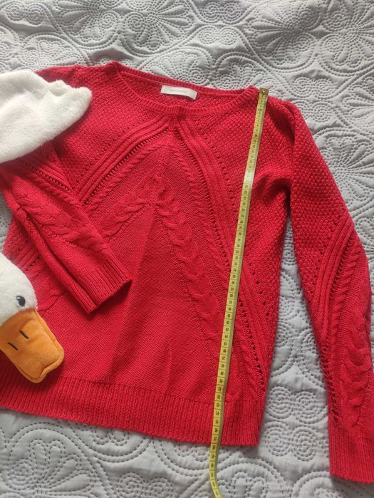 Czerwony sweter Promod