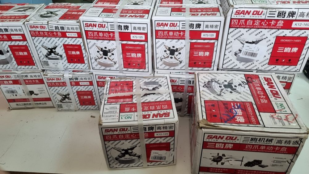 Патрон токарный Sanou K12-125 4х кулачковый самоцентрирующийся WM210V