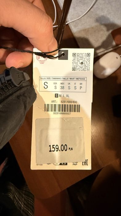 Мужской зимний пуховик zara