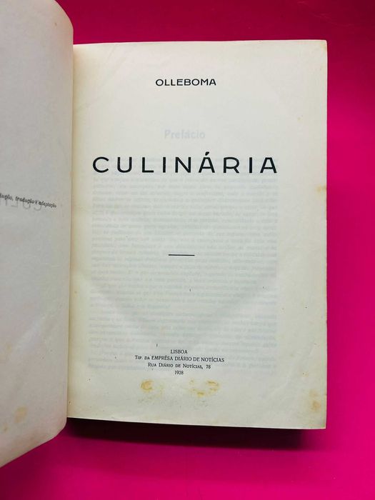 Culinária - Olleboma