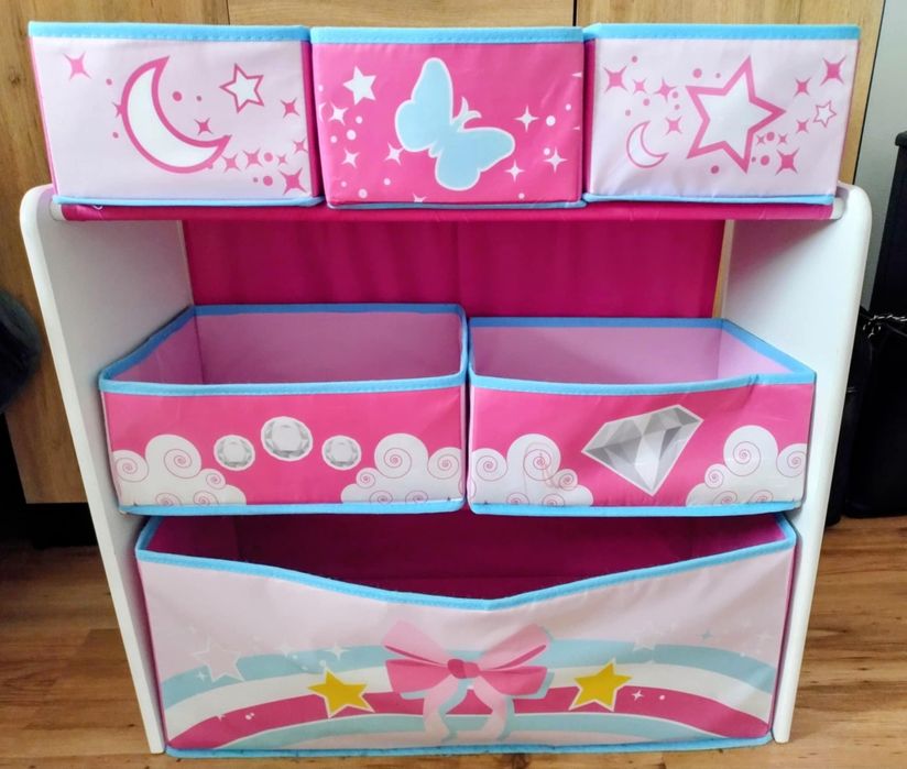 pojemnik na zabawki z jednorożcem