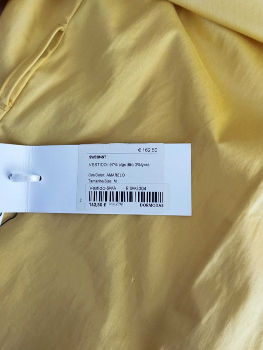 Vestido Swallow amarelo. Tamanho M. Como novo
